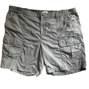 Croft & Barrow Men's 48 Gray Cargo Shorts Lightweight